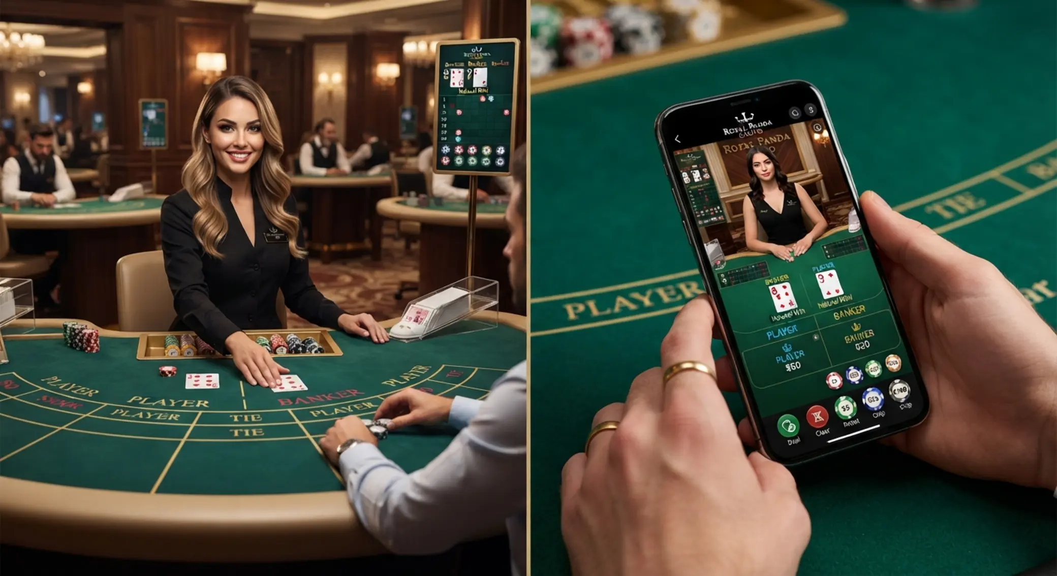 Online baccarat élő és mobil változatban Élő osztós és mobil baccarat összehasonlítása