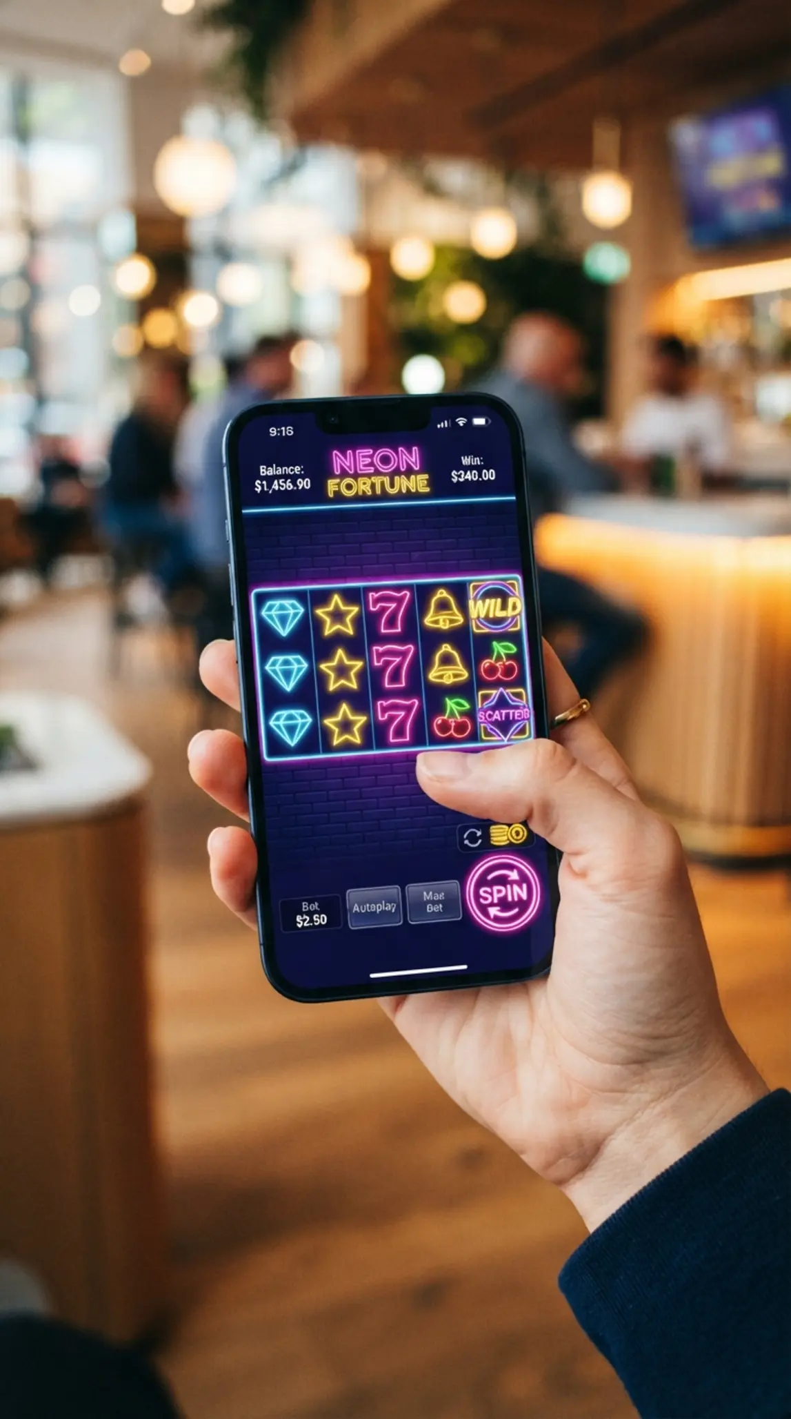 Slot játék mobiltelefonon Mobiltelefonon futó online slot játék